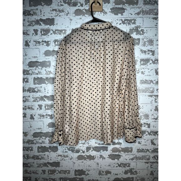 Boden | women sheer blouse velvet polka dots - Picture 7 of 13